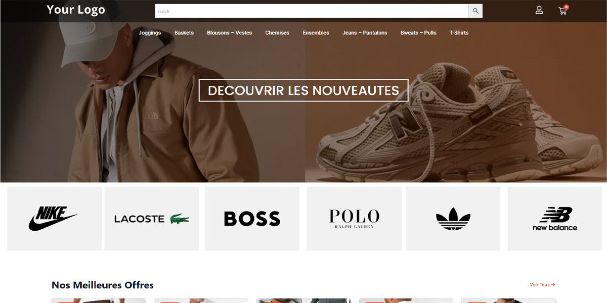 Professional Clothes Store Template Thumbnail